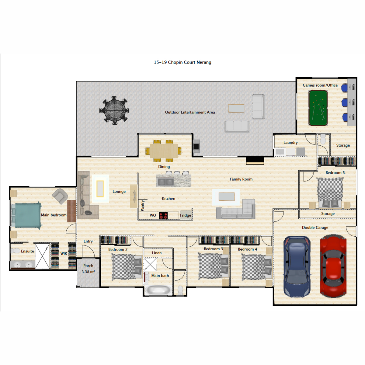 15-19 Chopin Court, Nerang, Australia 4211, 5 Bedrooms Bedrooms, ,3 BathroomsBathrooms,House,Sold,Chopin Court,1107
