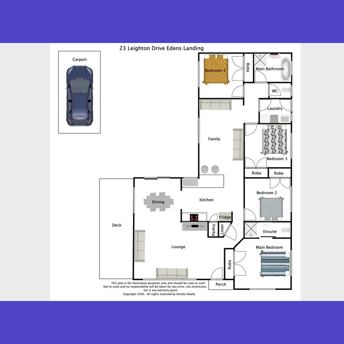 23 Leighton Drive, Edens Landing, Australia 4207, 4 Bedrooms Bedrooms, ,2 BathroomsBathrooms,House,Sold,Leighton Drive,1229