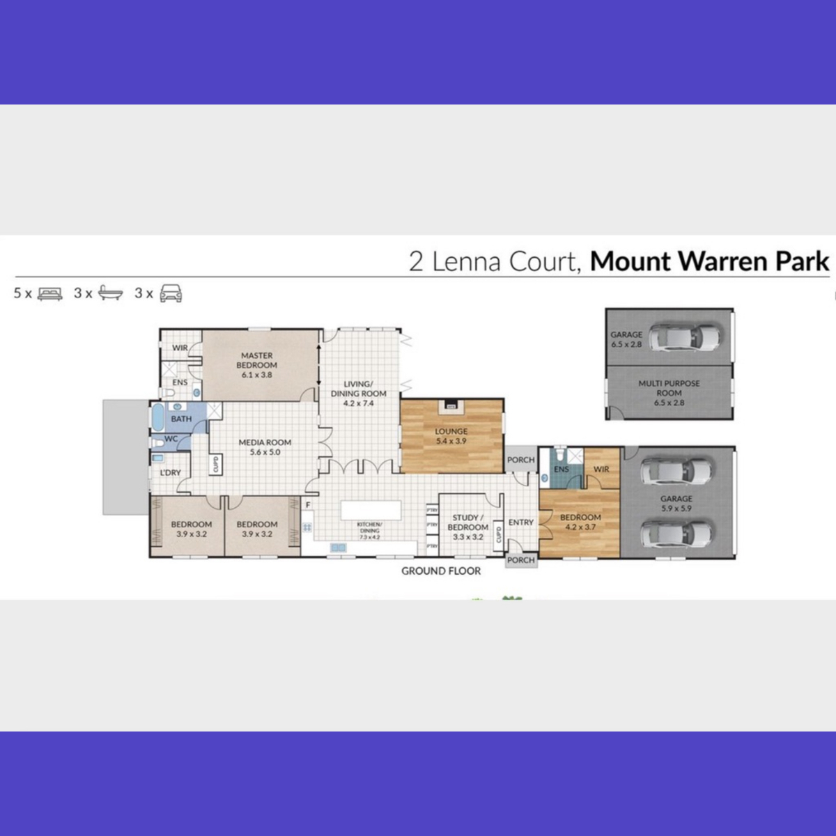 2 Lenna Court, Mount Warren Park, Australia 4207, ,3 BathroomsBathrooms,House,For sale,Lenna Court,1272