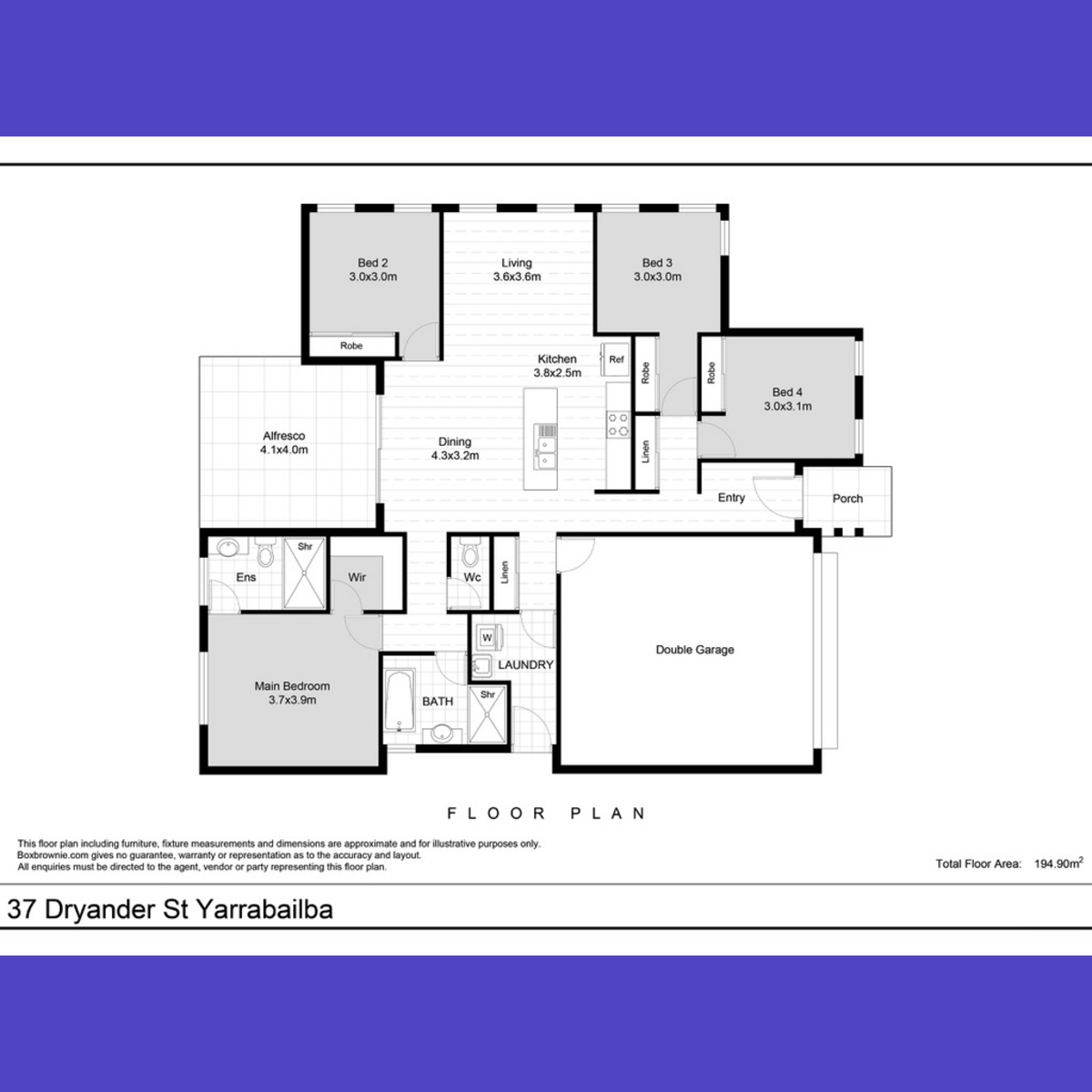 37 Dryander Street, Yarrabilba, Australia 4207, 4 Bedrooms Bedrooms, ,2 BathroomsBathrooms,House,For sale,Dryander Street,1277