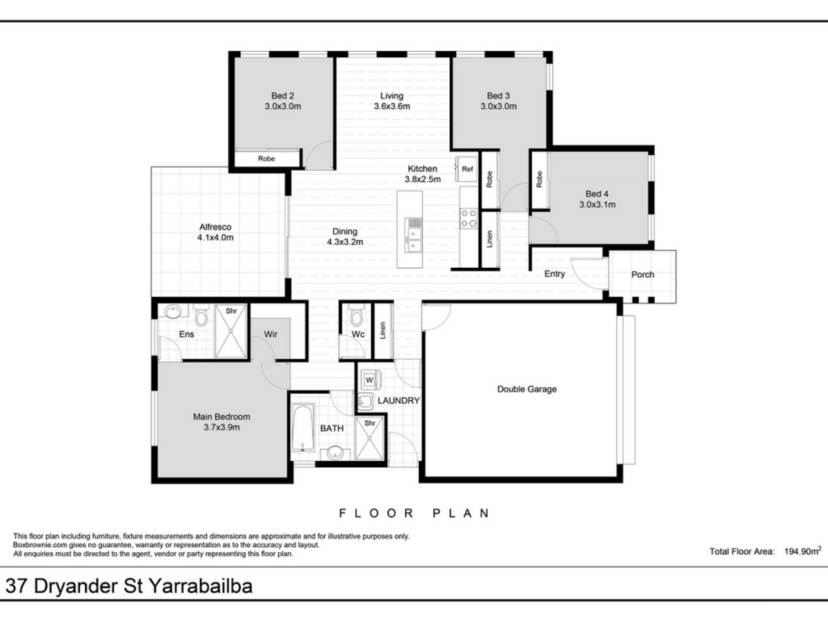 37 Dryander Street, Yarrabilba, Australia 4207, 4 Bedrooms Bedrooms, ,2 BathroomsBathrooms,House,For sale,Dryander Street,1277