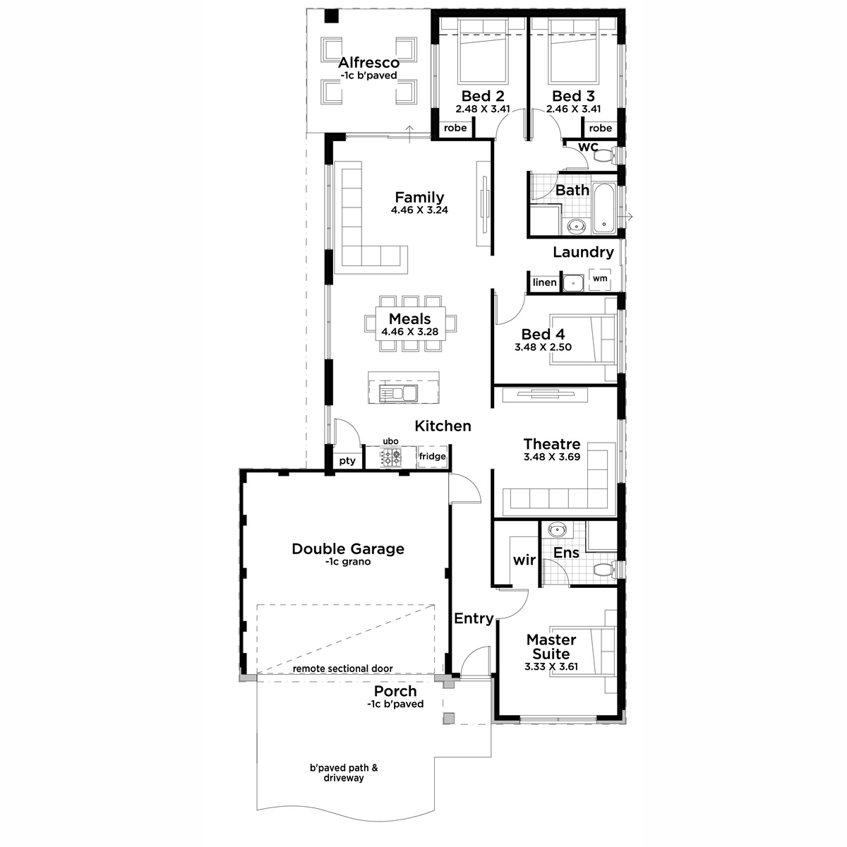 Lot 188 Attadale Avenue, Darch - Floorplan - Aussie Living Homes