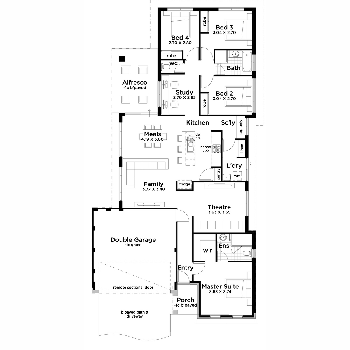 Lot 482 Lombard Street, Hilbert - Floorplan - Aussie Living Homes