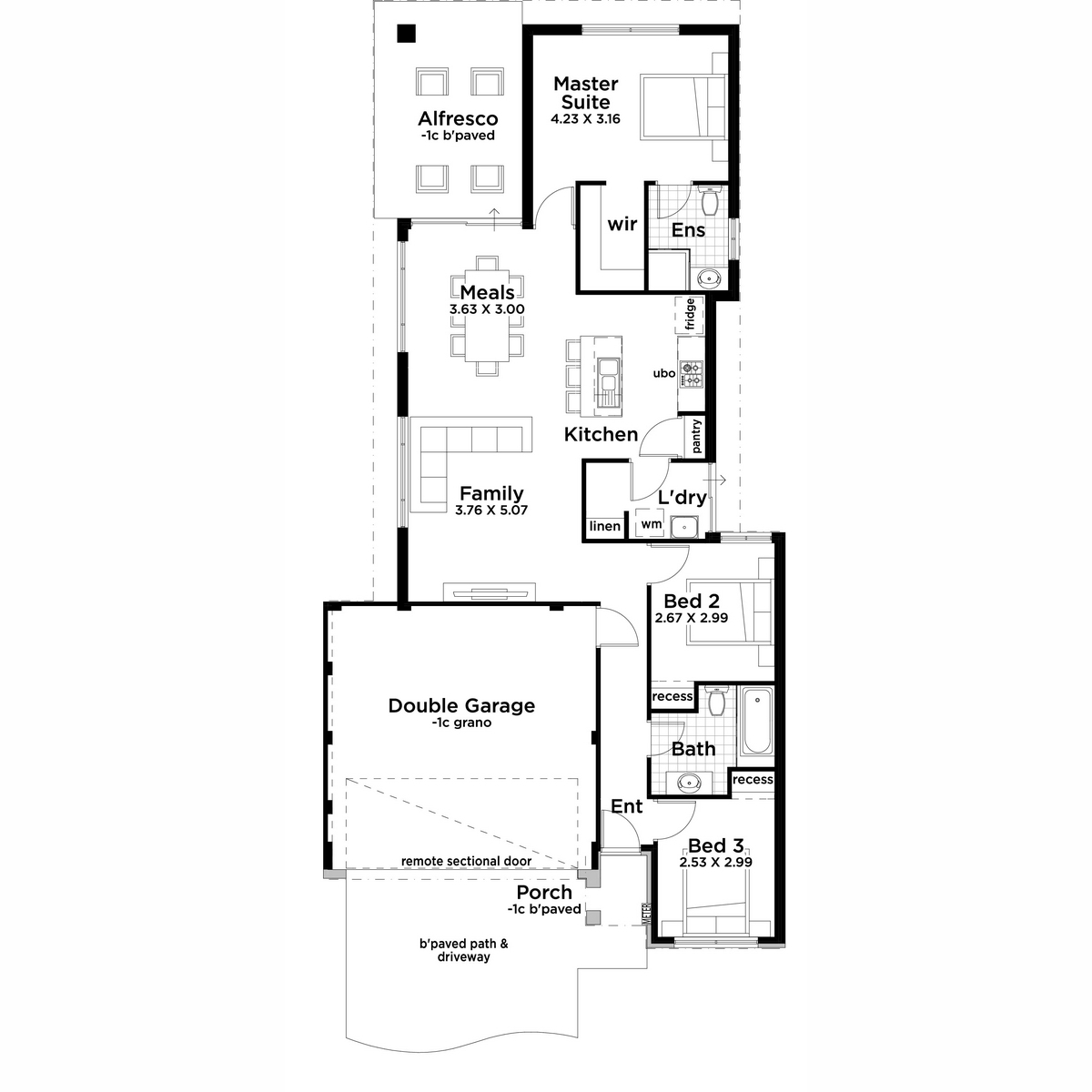 Lot 360 Lucerne Circuit, Champion Lakes - Floorplan - Aussie Living Homes