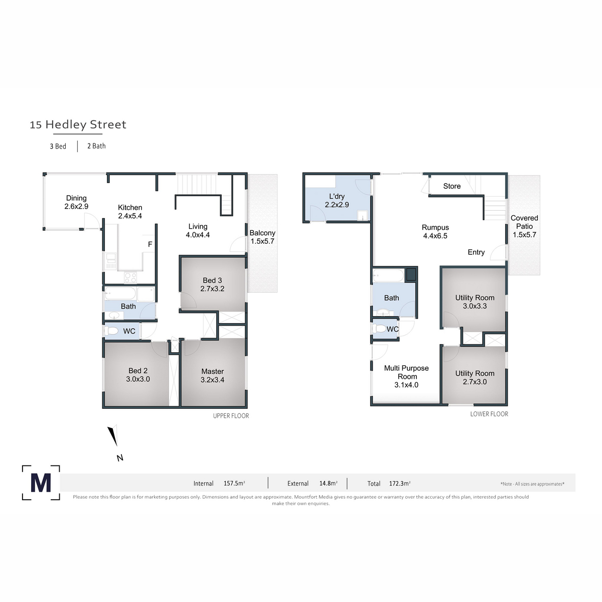 Floorplan for 15 Hedley Street, Loganlea  QLD  4131