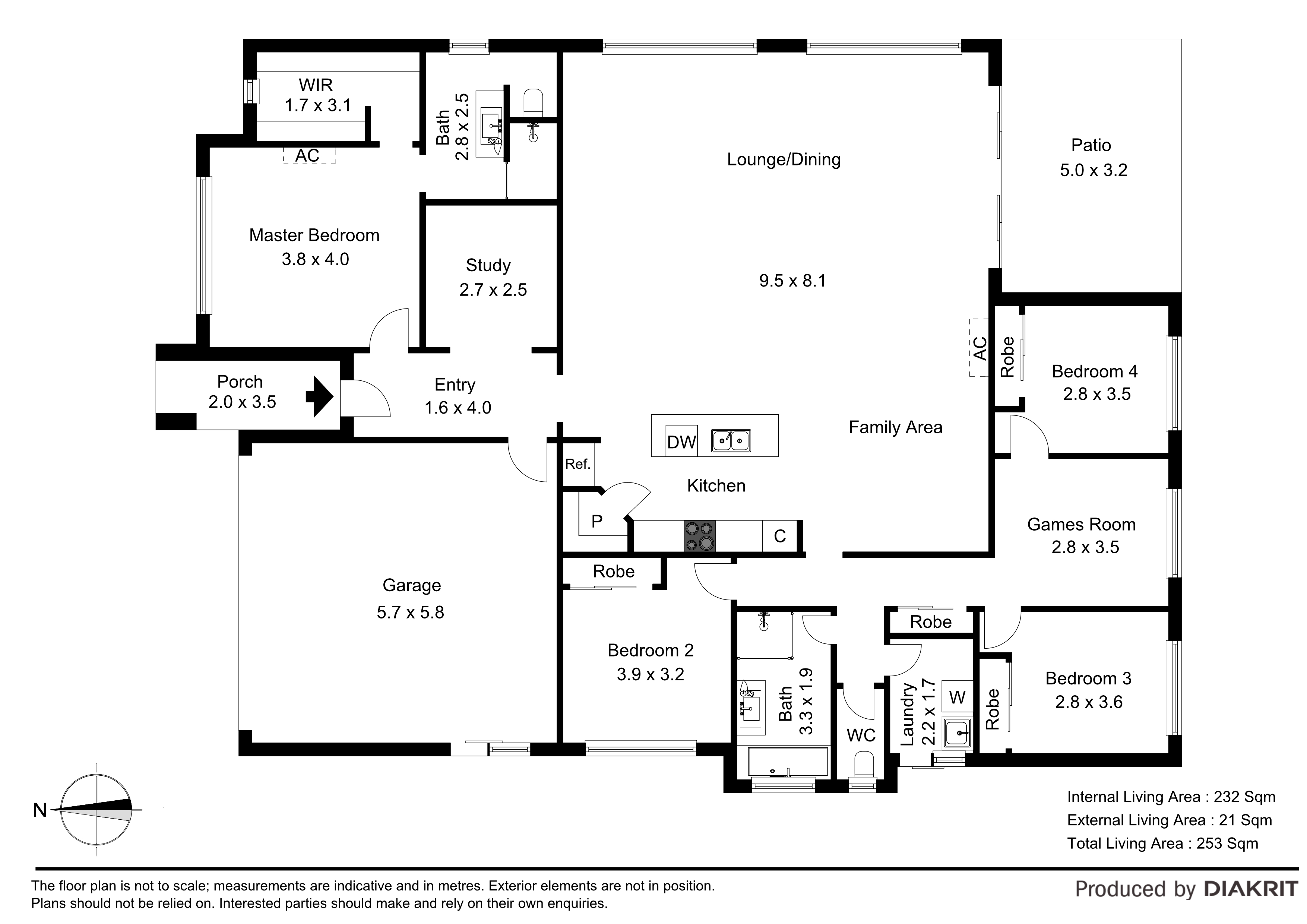 Floorplan for 13 Butcherbird Crescent, Bli Bli  QLD  4560