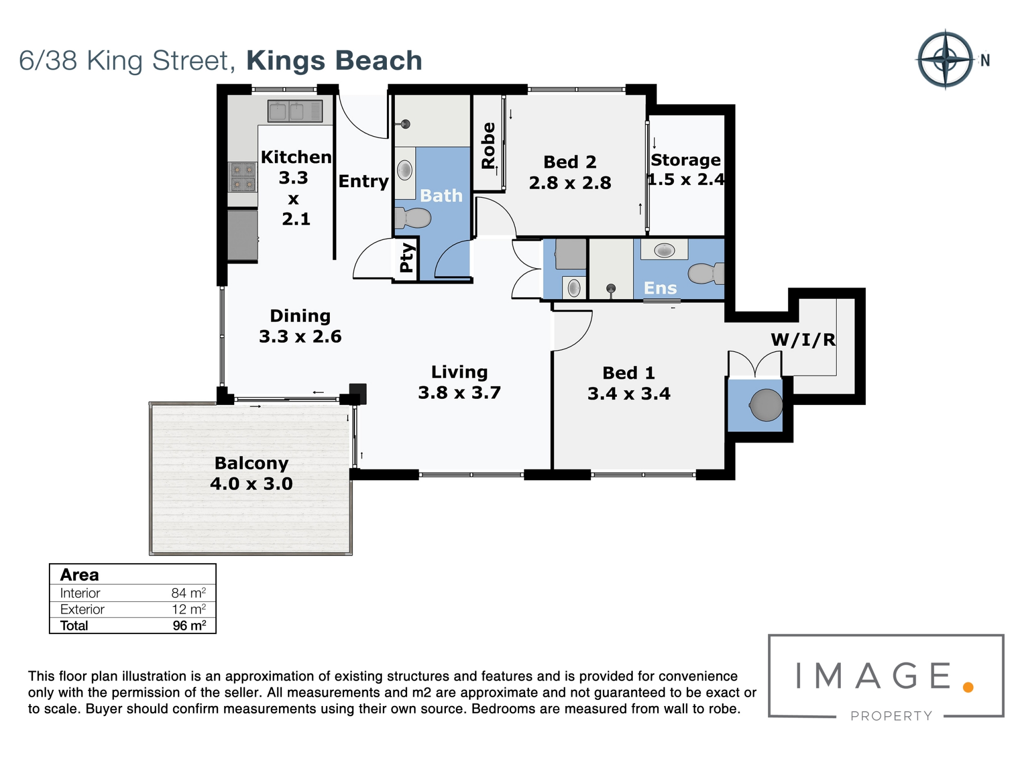 Floorplan for 6/38 King Street, Kings Beach  QLD  4551