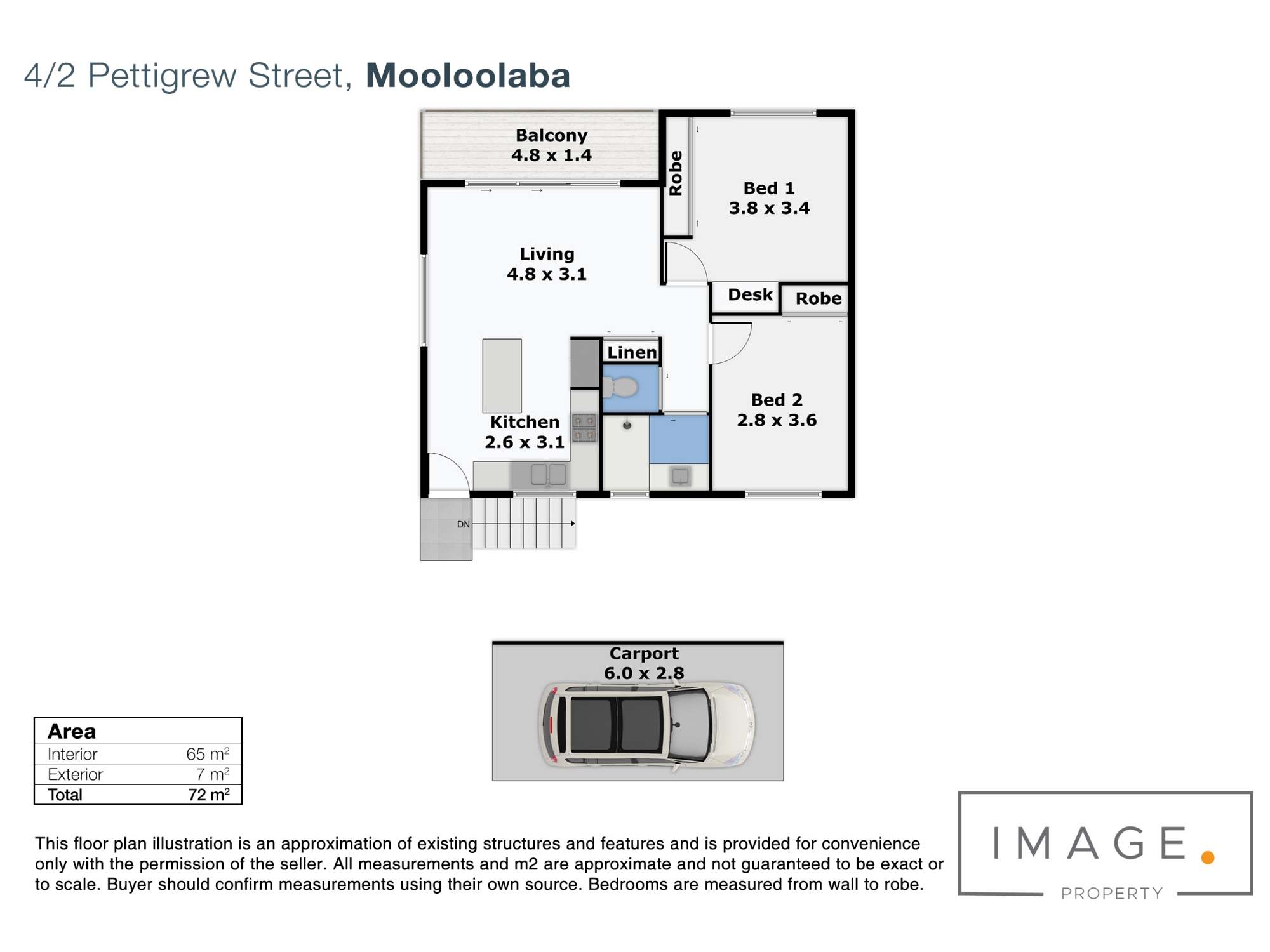 Floorplan for 4/2 Pettigrew Street, MOOLOOLABA  QLD  4557