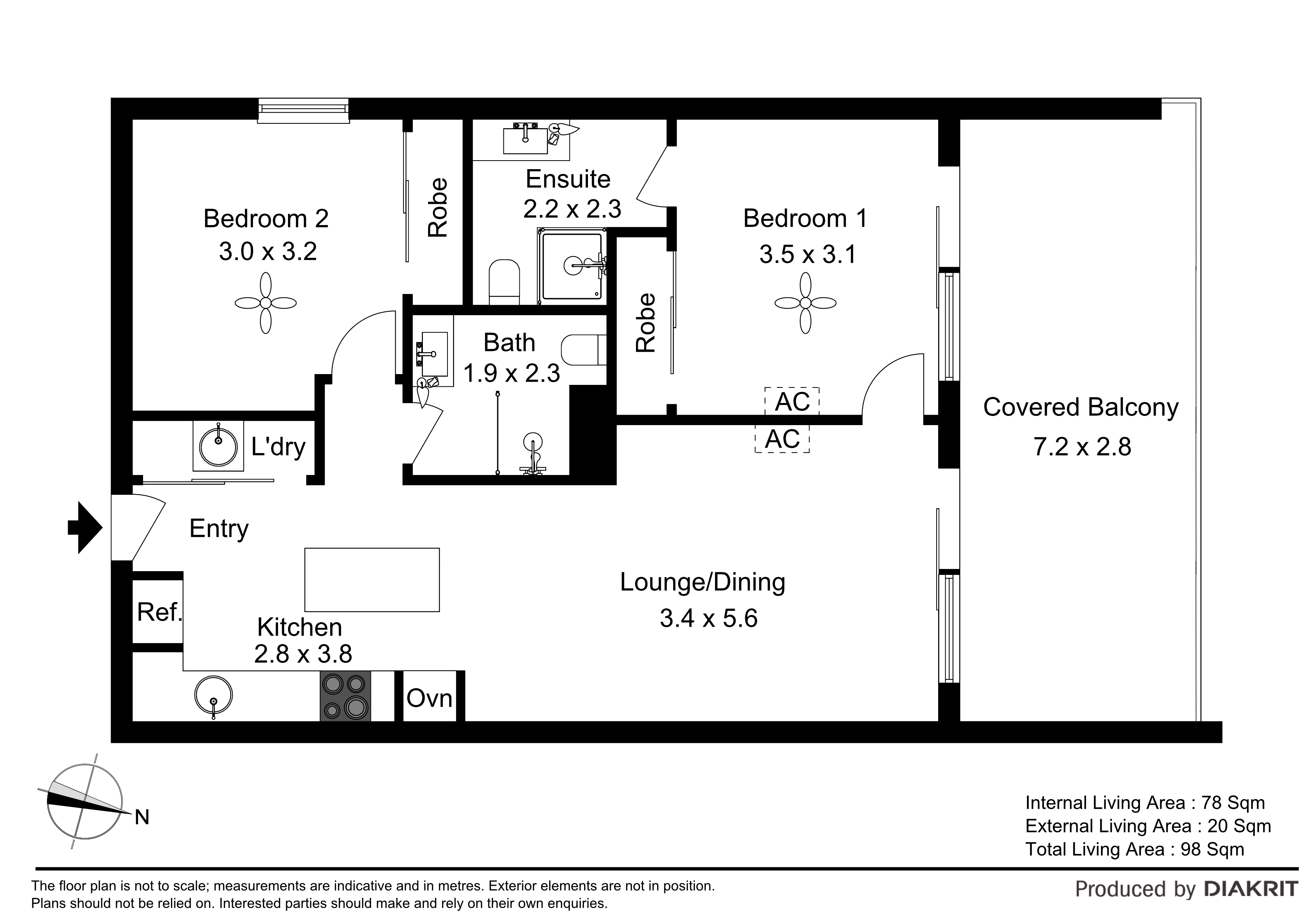 Floorplan 2 for 17/47 Norman Avenue, Lutwyche  QLD  4030