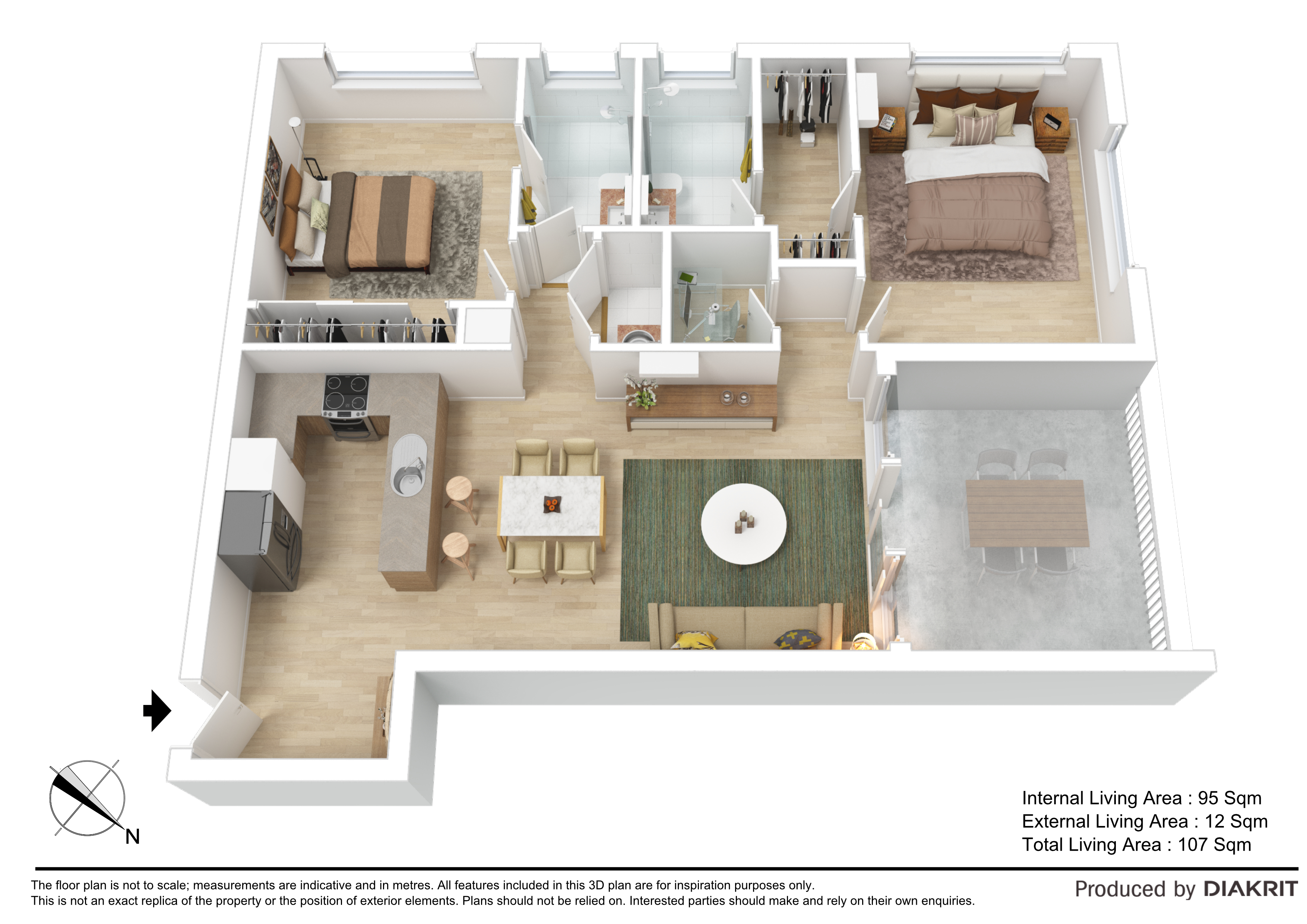 Floorplan for 17/22 Bridge Street, Nundah  QLD  4012