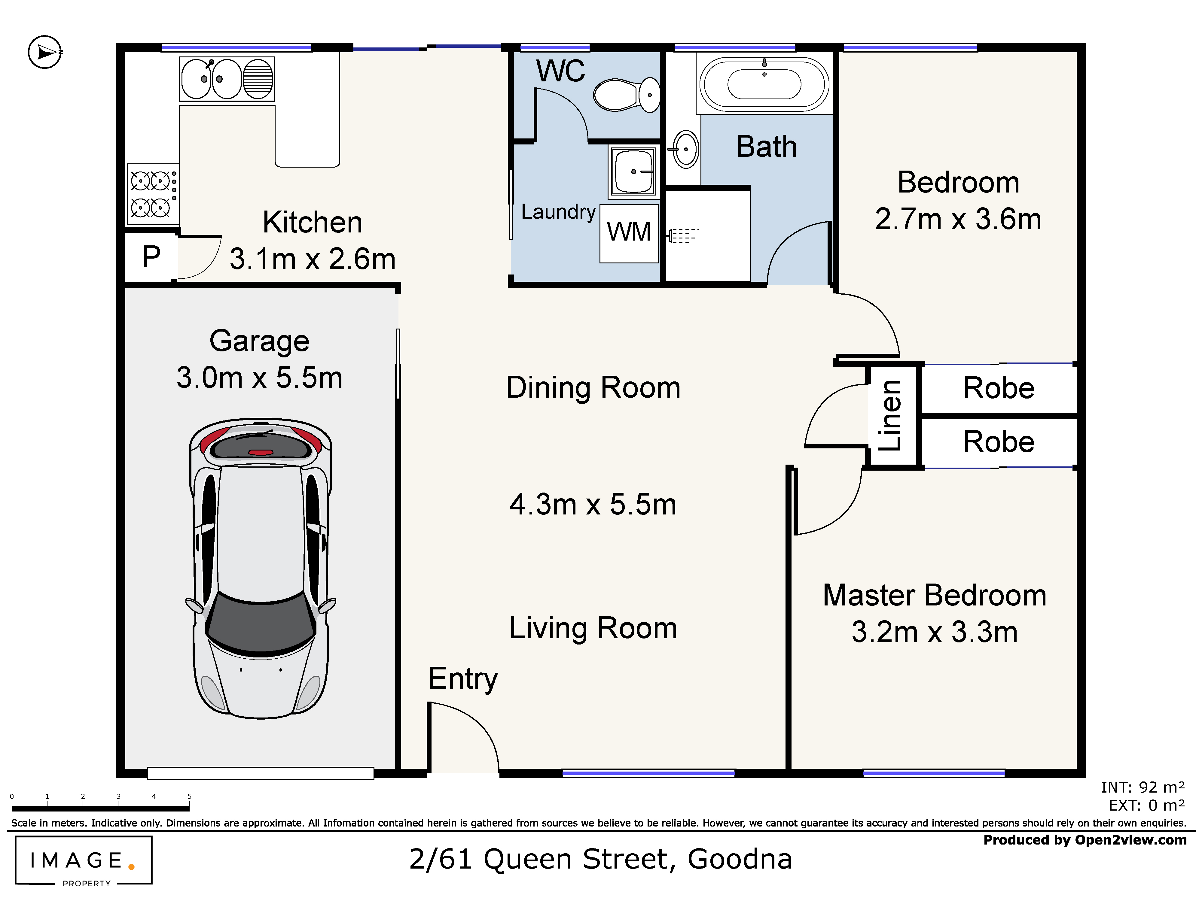 Floorplan for 2/61 Queen Street, Goodna  QLD  4300