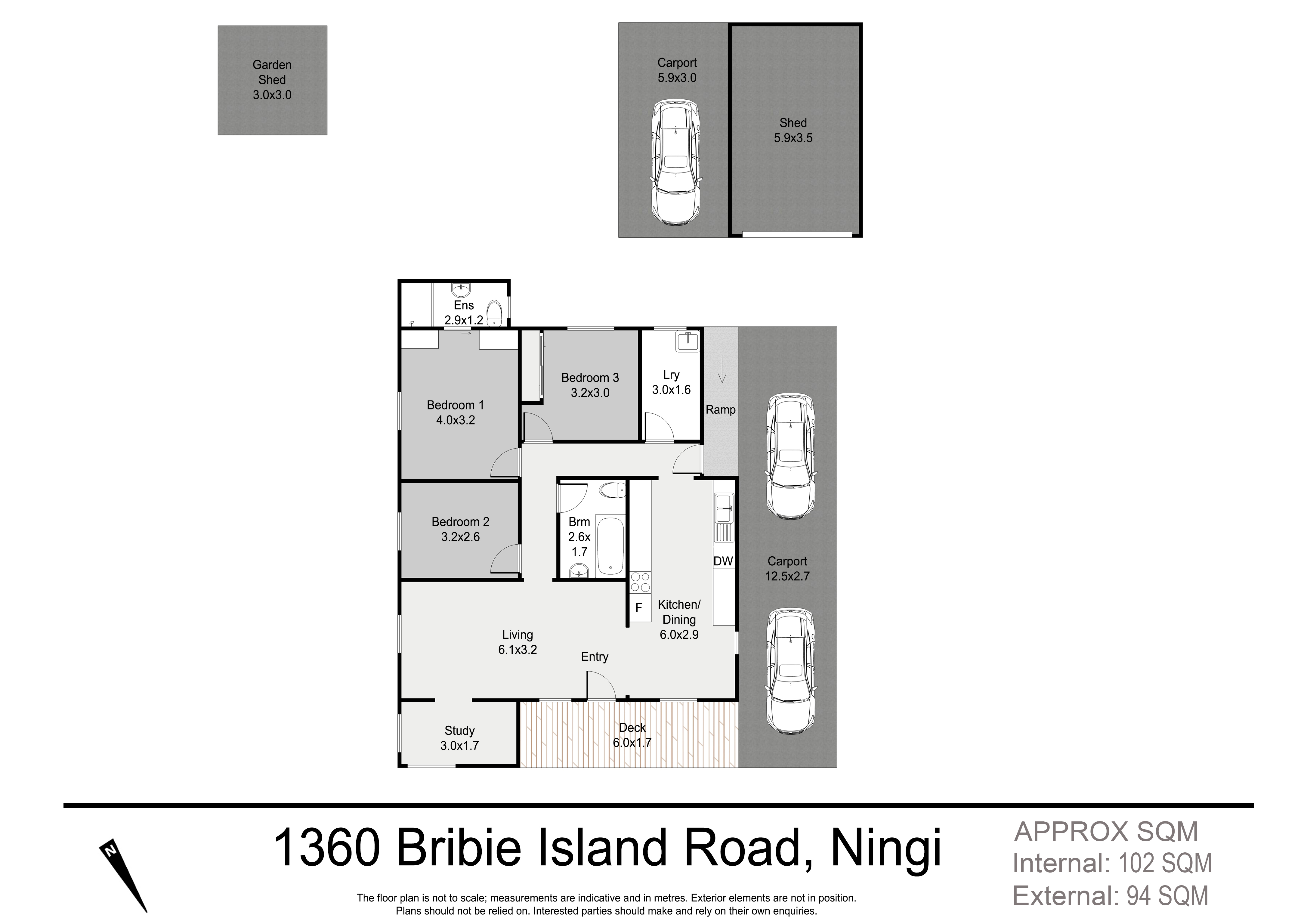 Floorplan for 1360 Bribie Island Road, Ningi  QLD  4511